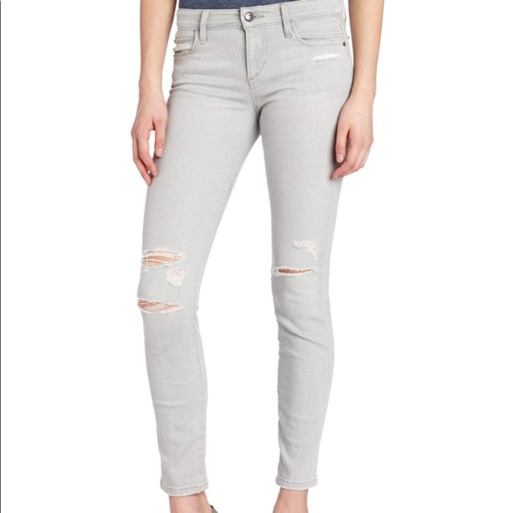 Joe’s Jeans Vintage Reserve Straight Fit Destroyed Zeina Gray Wash size 29 8